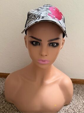 PLAYBOY Zebra Print Baseball Cap